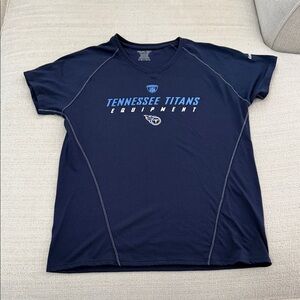 Reebok Navy Blue V-Neck T-Shirt